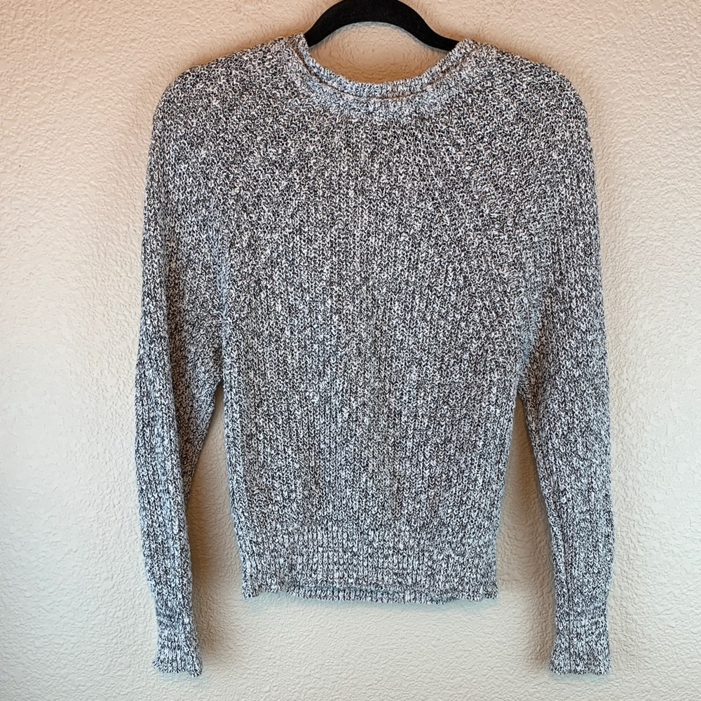 Free People womens crewneck sweater sz s/p casual preppy school fall winter - Picture 3 of 7